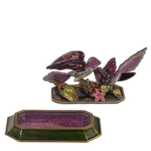 Rare Intricate Jay Strongwater Lovebirds Cover Lidded Trinket Box 
NEW WITH TAGS - Picture 3 of 6
